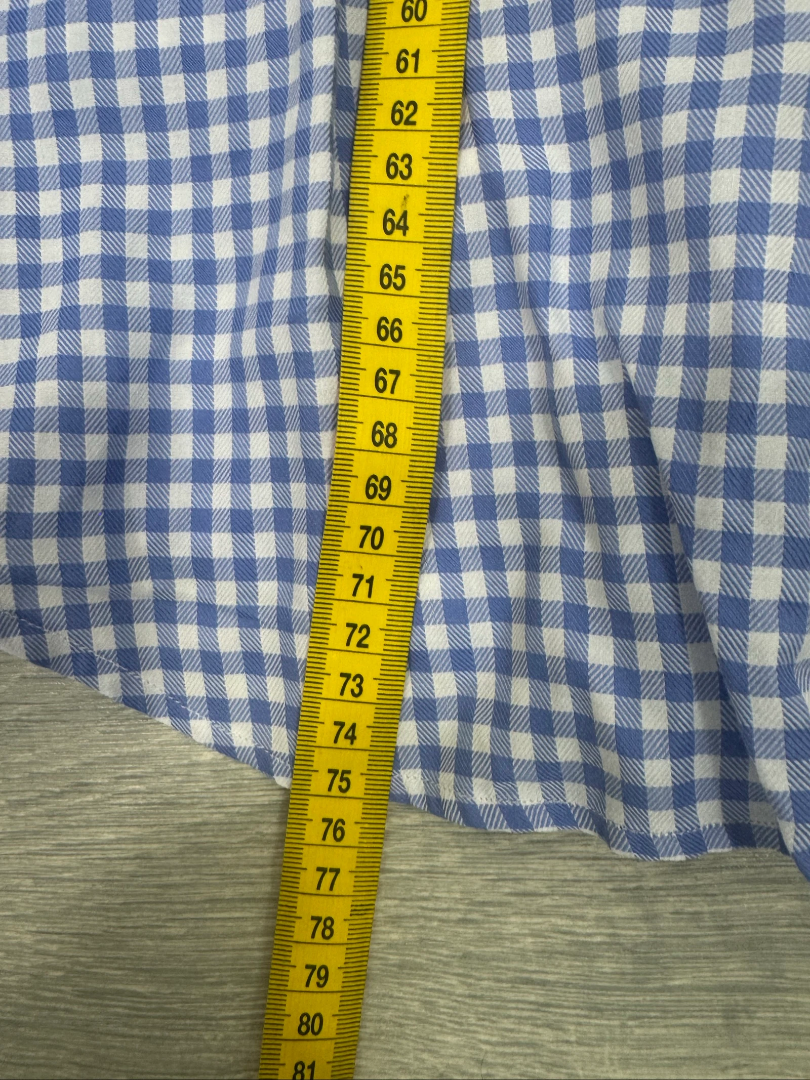 Hemd Façonnable Heren Geruit Vichy Blauw Wit 100% Katoen Maat L XL Casual Zakelijk – photo 10